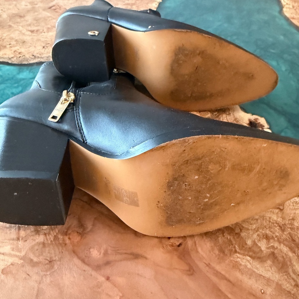 Coach Black Leather Heeled Boots - Picture 4 of 4